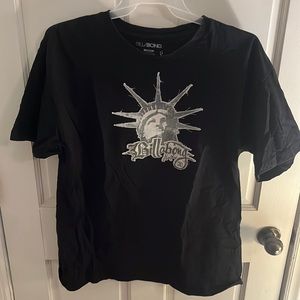 Men’s Black Billabong Statue of Liberty T-Shirt